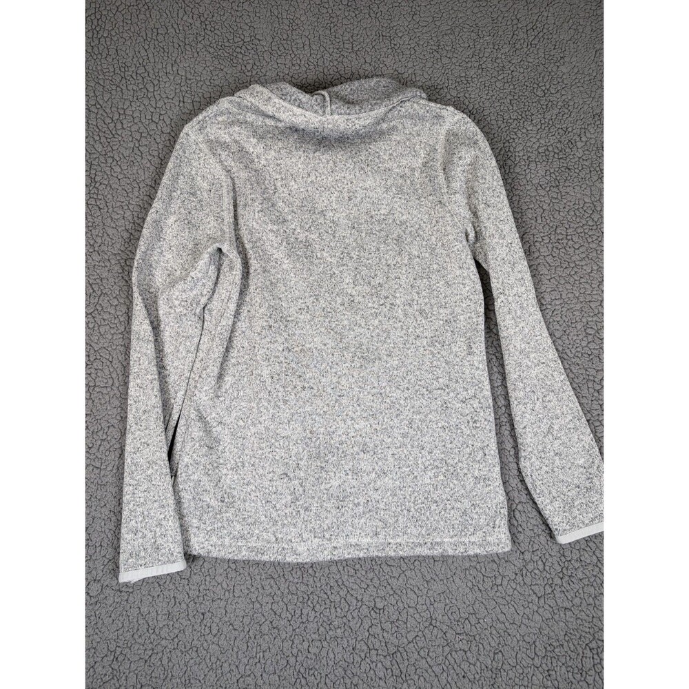Eddie Bauer Womens Top Mock Neck Sweatshirt Small Long Sleeve Gray Pouch - Picture 3 of 12